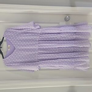 Elegant Lavender Tiered Dress
